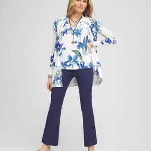 Navy  Flare Leg Pants - NEW